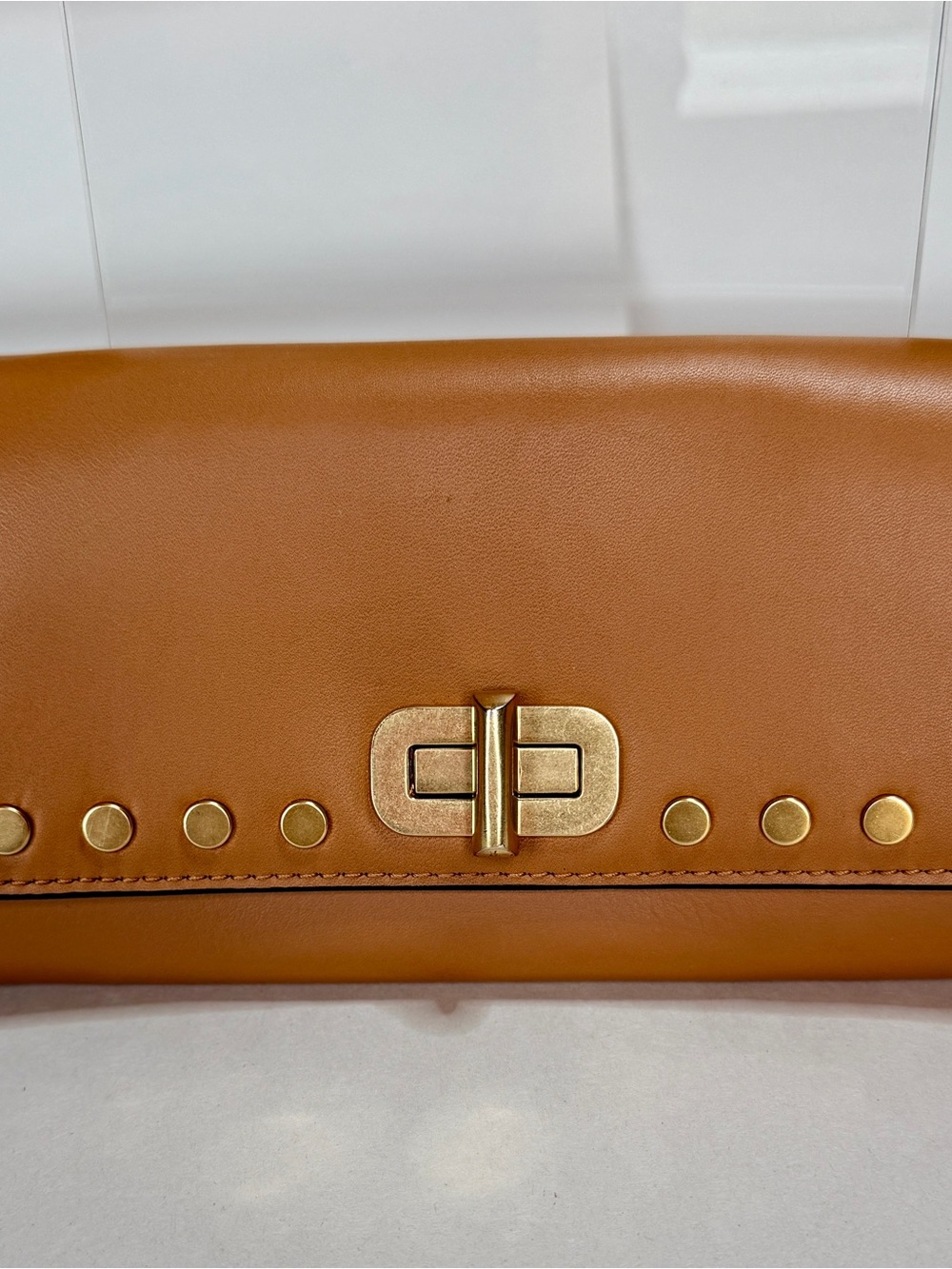 Michael Kors Rivington Stud Leather Flap Wallet